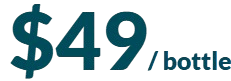 $59 per bottle